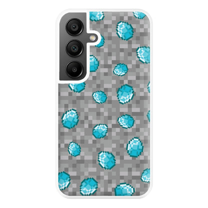 Diamond Pattern Phone Case for Galaxy A55