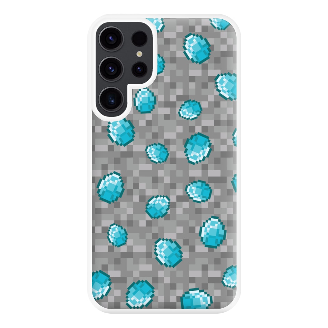 Diamond Pattern Phone Case for Galaxy S23 Ultra