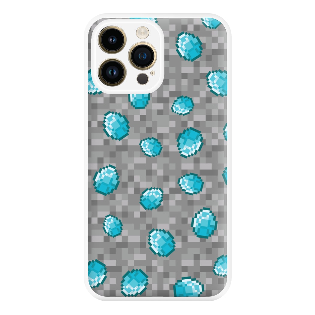 Diamond Pattern Phone Case for iPhone 14 Pro Max