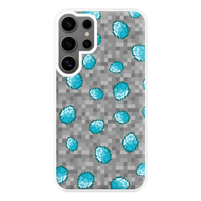 Diamond Pattern Phone Case for Galaxy S24 Ultra