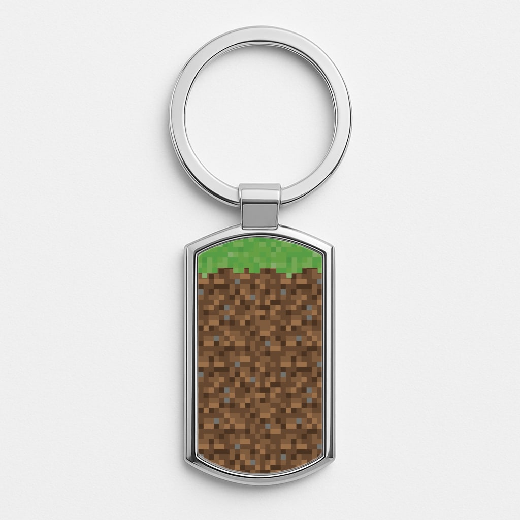 Dirt Block Luxury Keyring