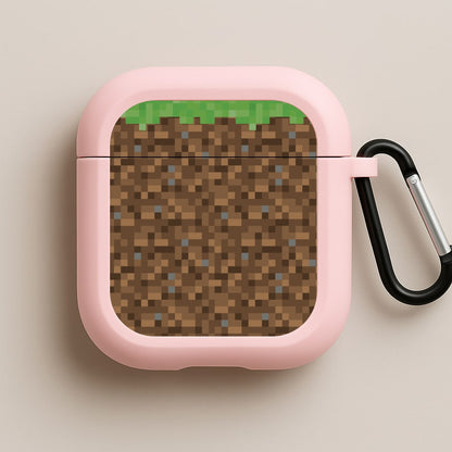 Dirt Block Pink AirPods Case