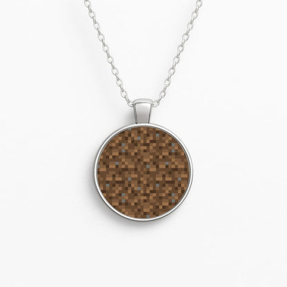 Dirt Block Circle Necklace