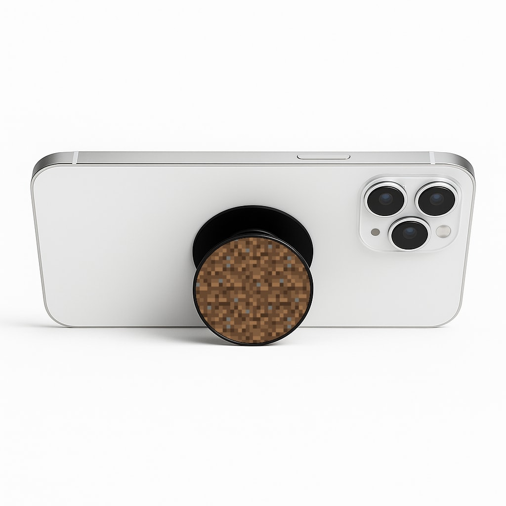Dirt Block Phone Stand