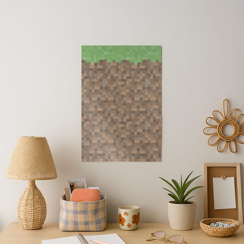 Dirt Block Art Print