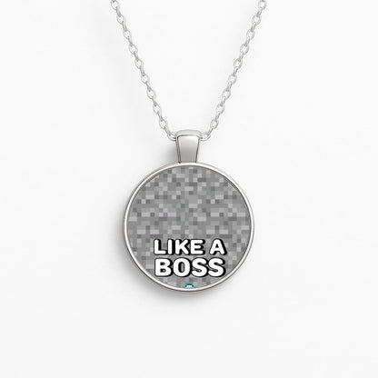 Like A Boss Circle Necklace