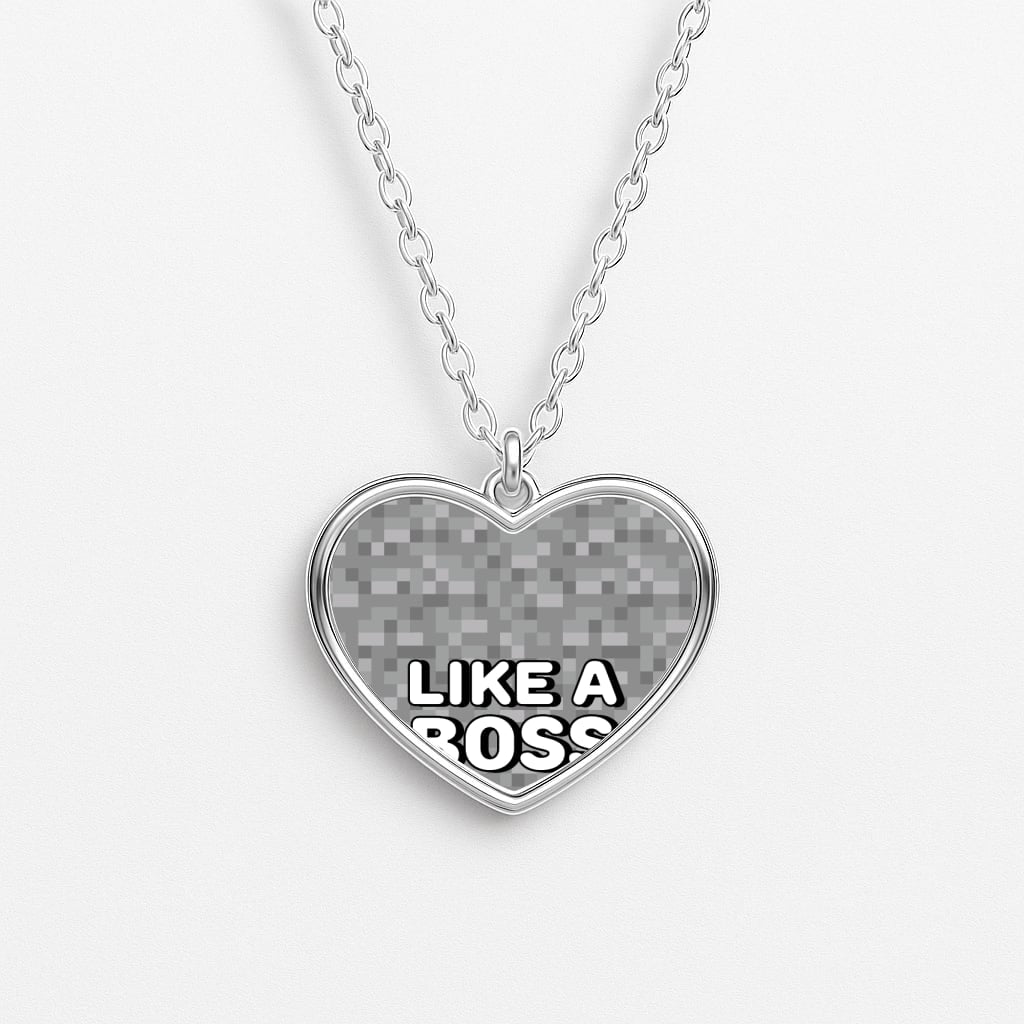 Like A Boss Heart Necklace
