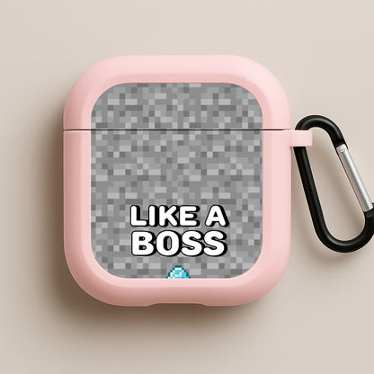 Like A Boss Pink AirPods Case
