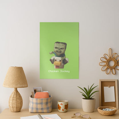 Chicken Jockey  Art Print
