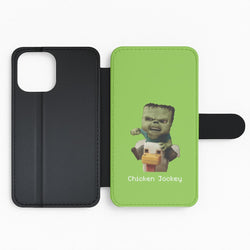 Chicken Jockey  Flip Phone Case