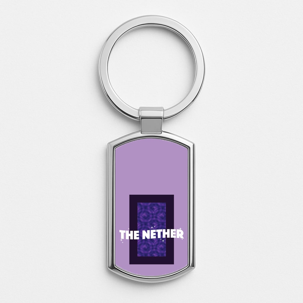 The Nether Silver Keyring