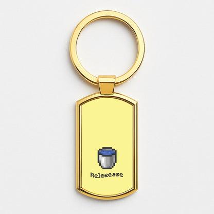 Release Gold Keyring