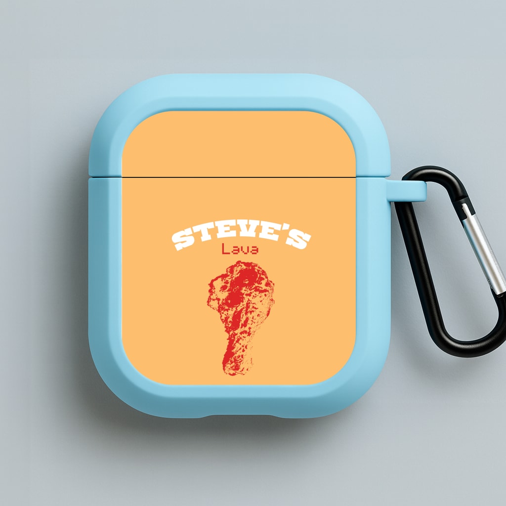 Steve's Lava Chicken Blue AirPods Case