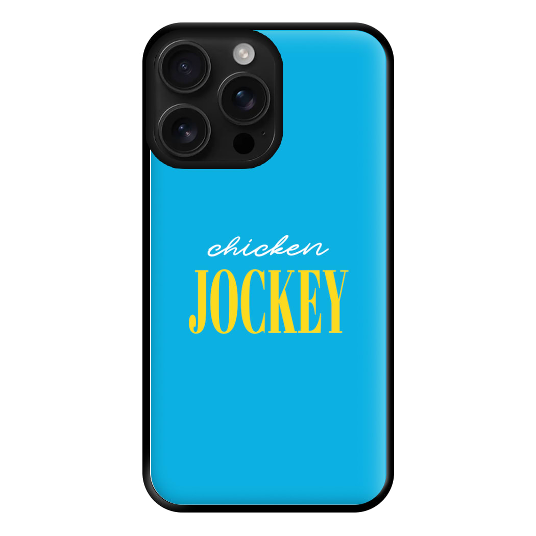 Chicken Jockey Blue Phone Case for iPhone 16 Pro Max