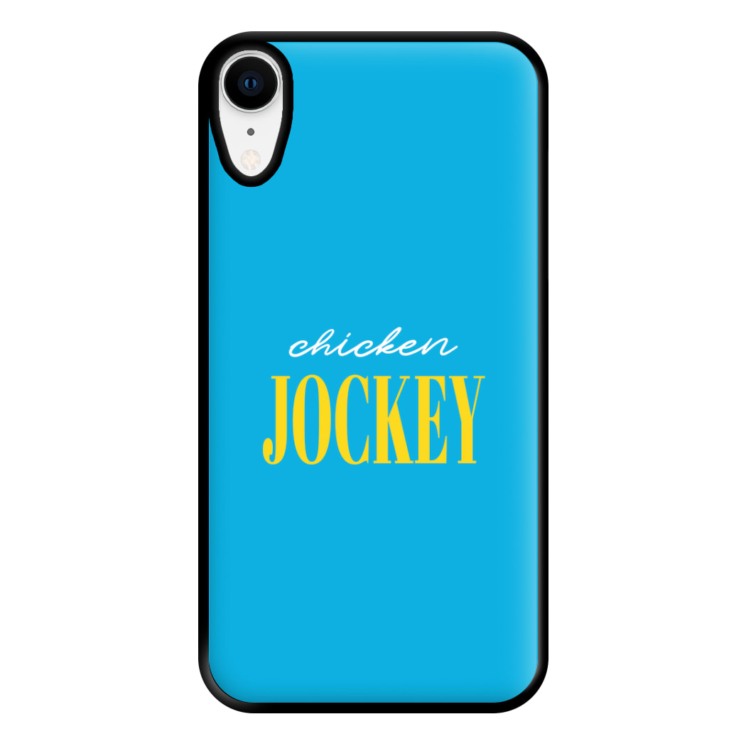 Chicken Jockey Blue Phone Case for iPhone XR