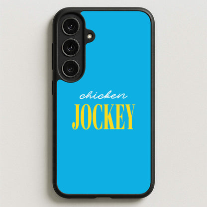 Chicken Jockey Blue Phone Case for Galaxy S25FE