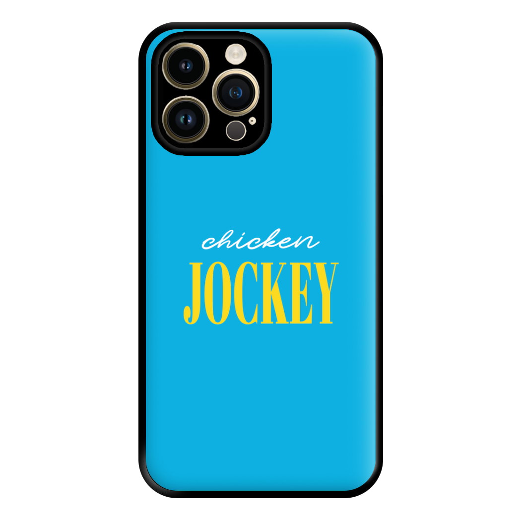 Chicken Jockey Blue Phone Case for iPhone 14 Pro Max