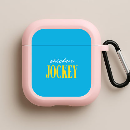 Chicken Jockey Blue Pink AirPods Case