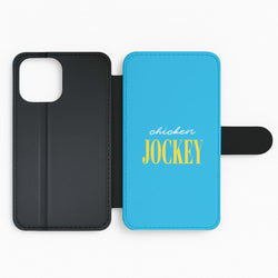 Chicken Jockey Blue Flip Phone Case