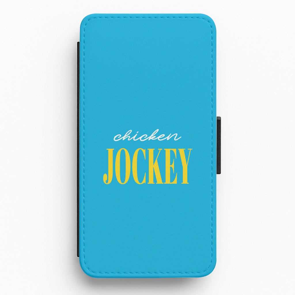 Chicken Jockey Blue Flip / Wallet Phone Case