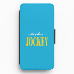 Chicken Jockey Blue Flip / Wallet Phone Case