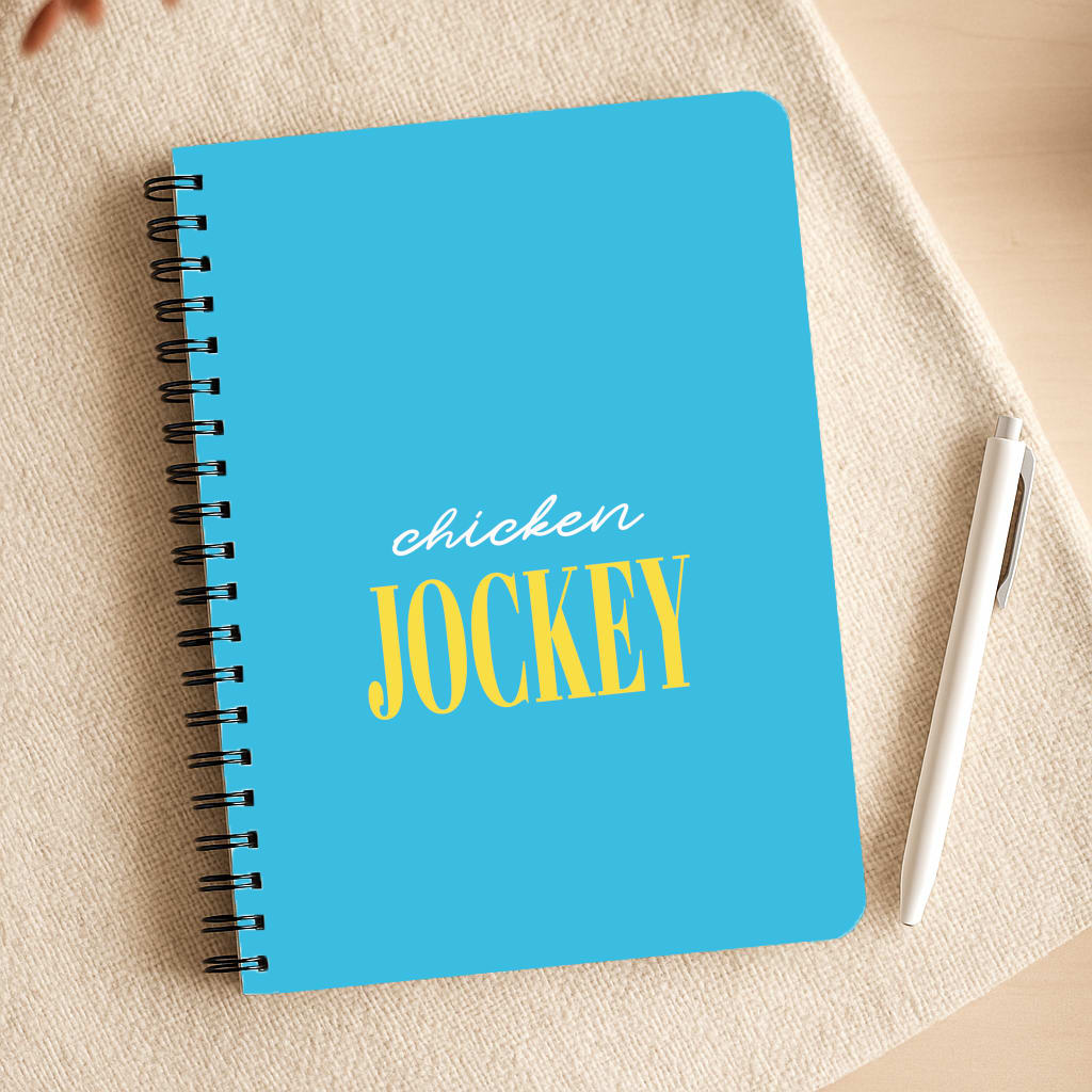 Chicken Jockey Blue Notepad