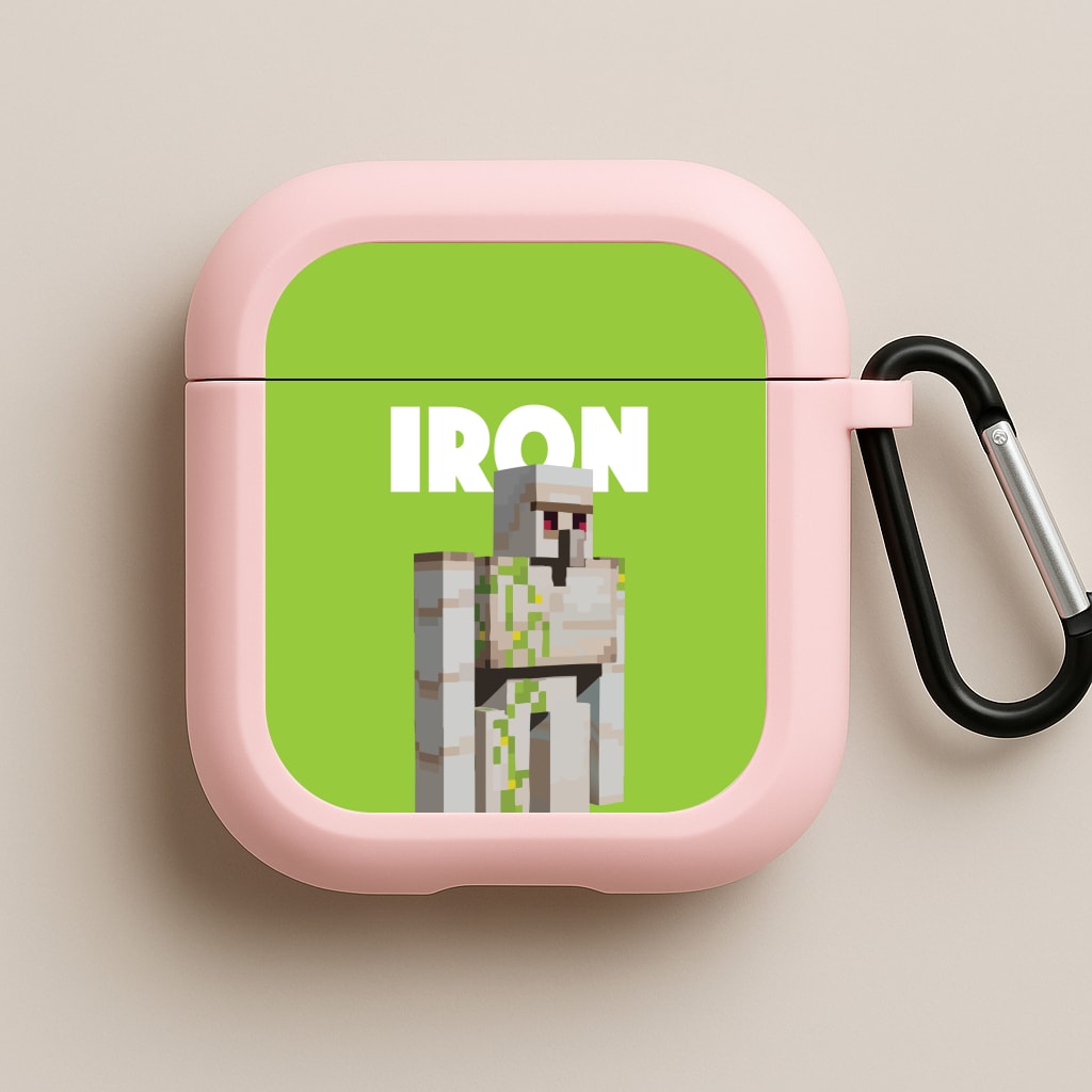 Iron Golem Pink AirPods Case