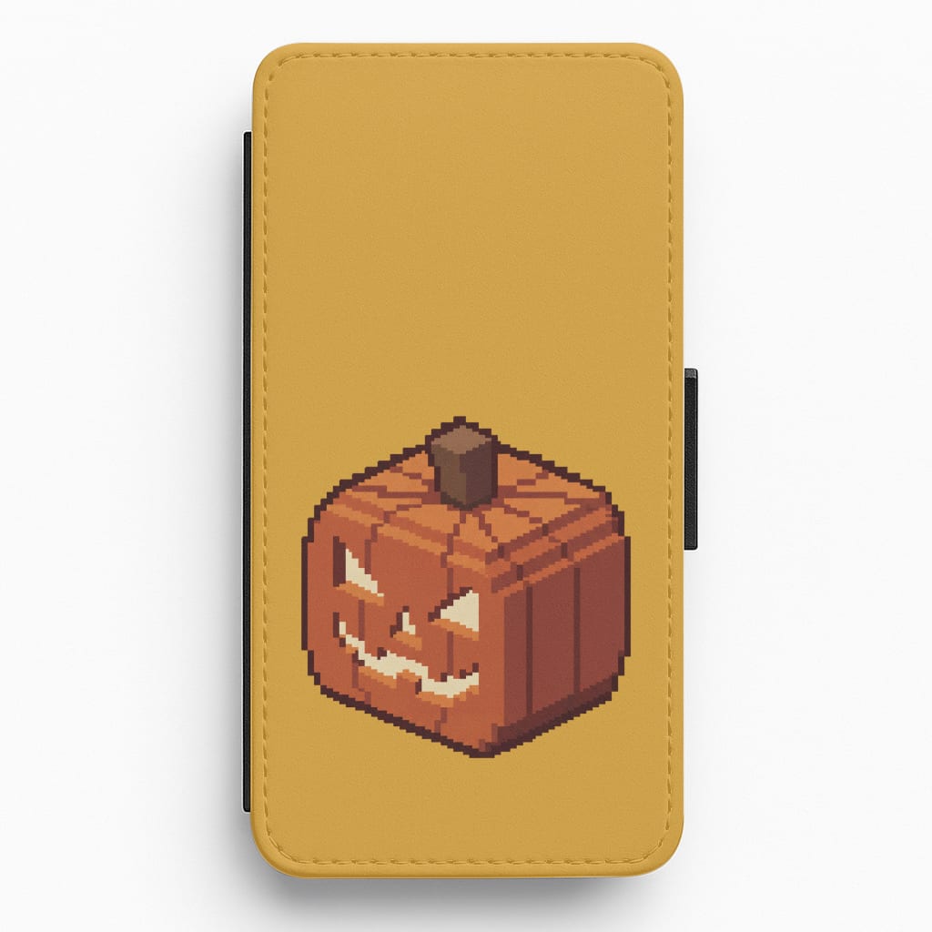 Mining Pumpkin Wallet Phone Case