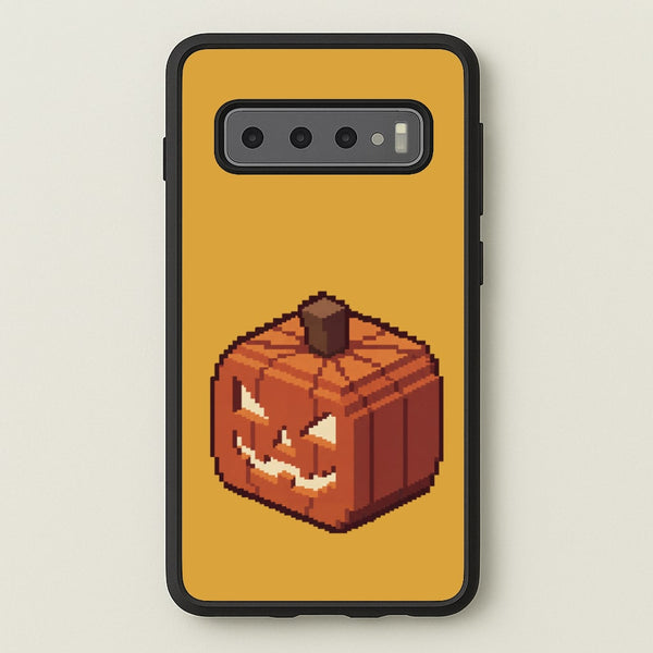 Minecraft Pumpkin Phone Case - Galaxy S10 / Standard