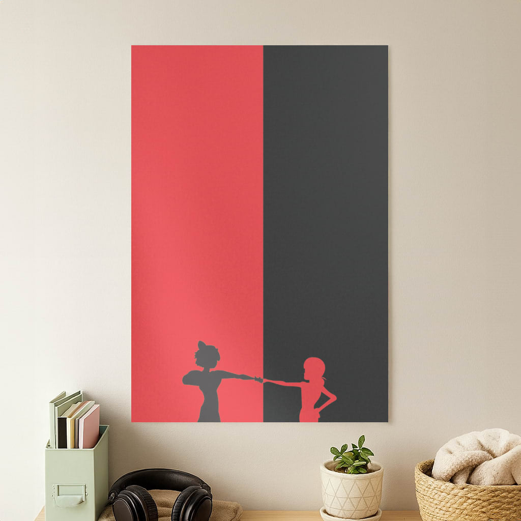 Red And Black Poster