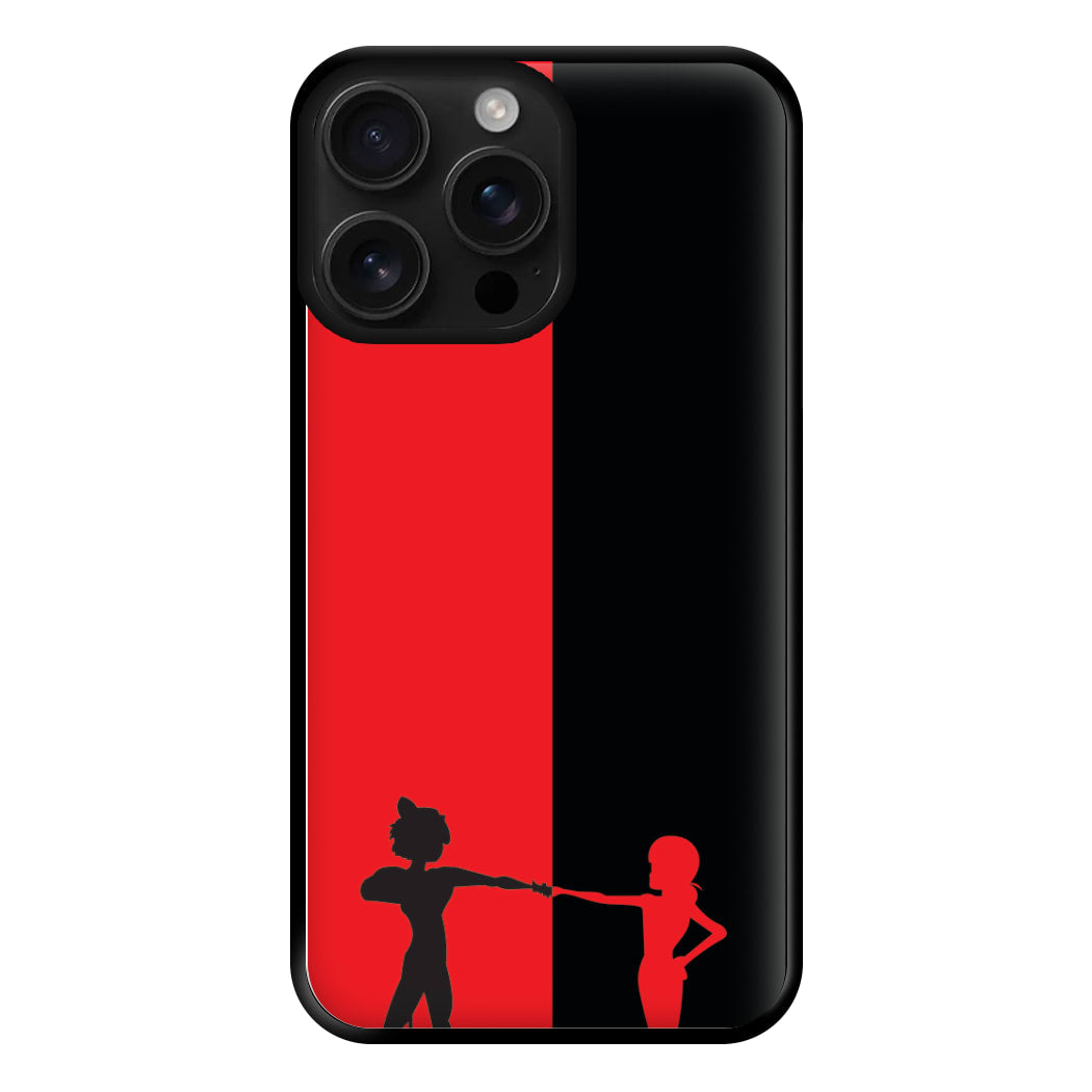 Red And Black Phone Case for iPhone 16 Pro Max