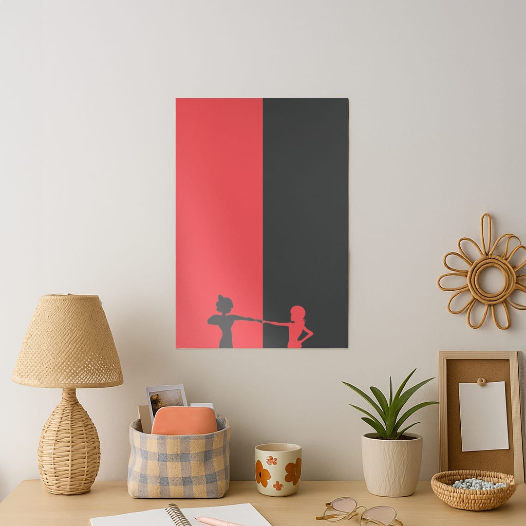 Red And Black Art Print