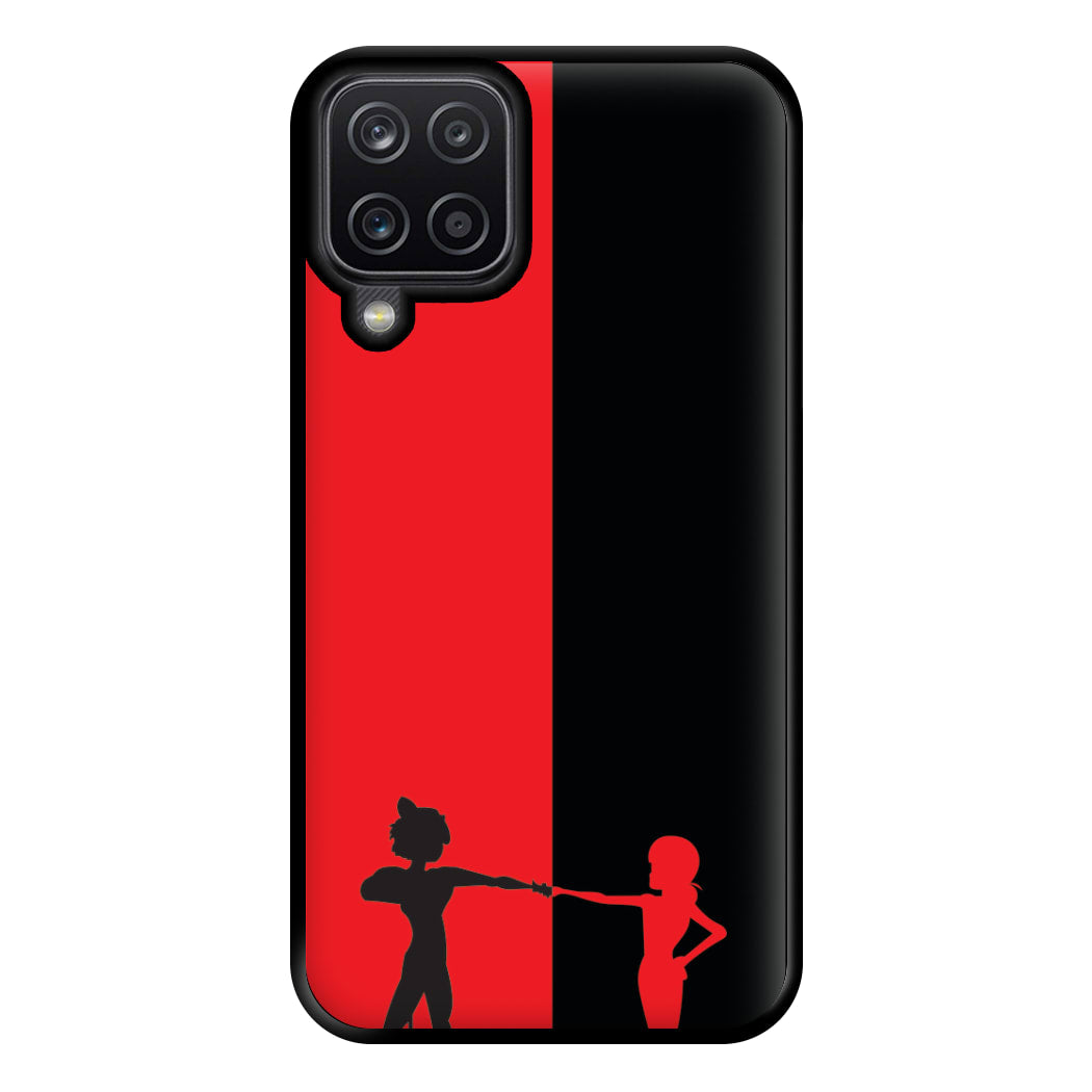 Red And Black Phone Case for Galaxy A12