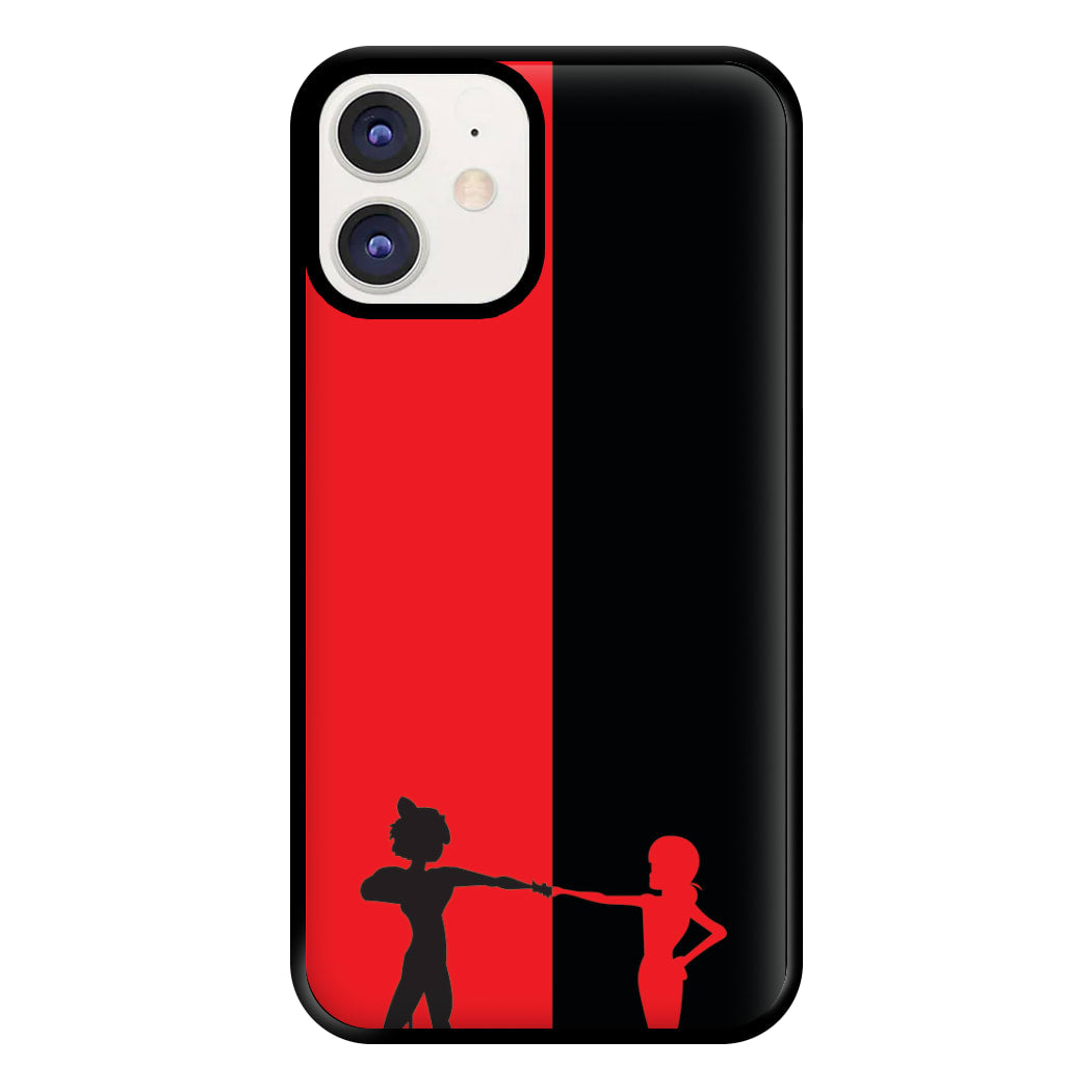 Red And Black Phone Case for iPhone 12 / 12 Pro