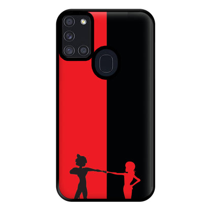 Red And Black Phone Case for Galaxy A21s