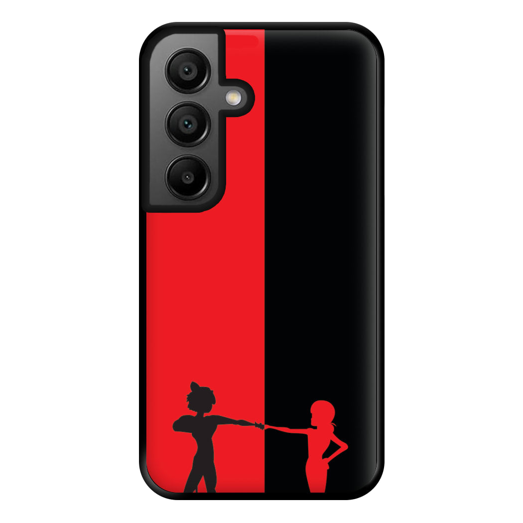 Red And Black Phone Case for Google Pixel 8