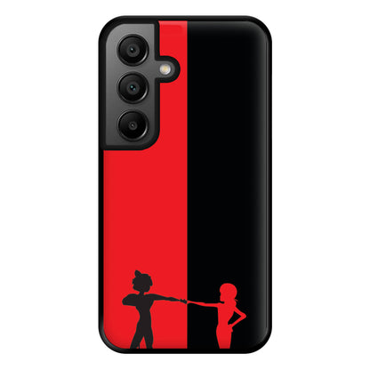 Red And Black Phone Case for Google Pixel 8