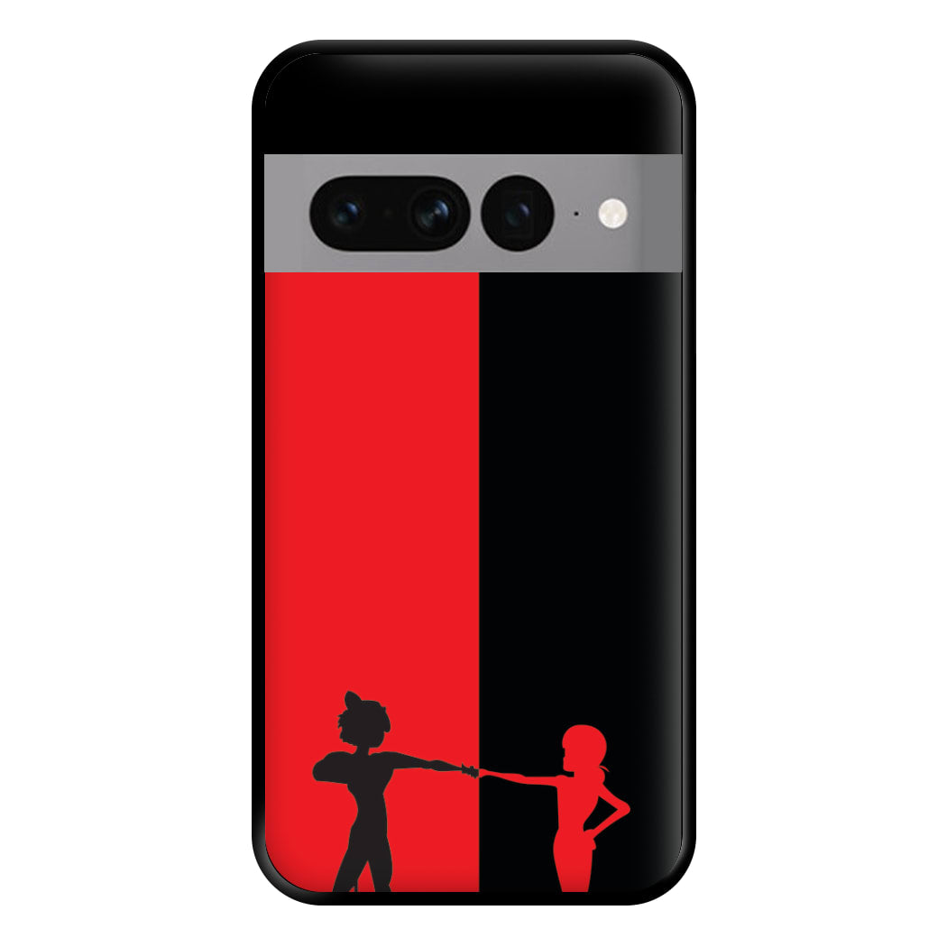 Red And Black Phone Case for Google Pixel 7 Pro