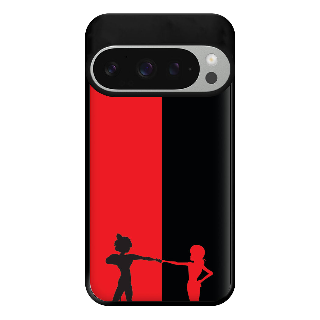 Red And Black Phone Case for Google Pixel 9 Pro XL