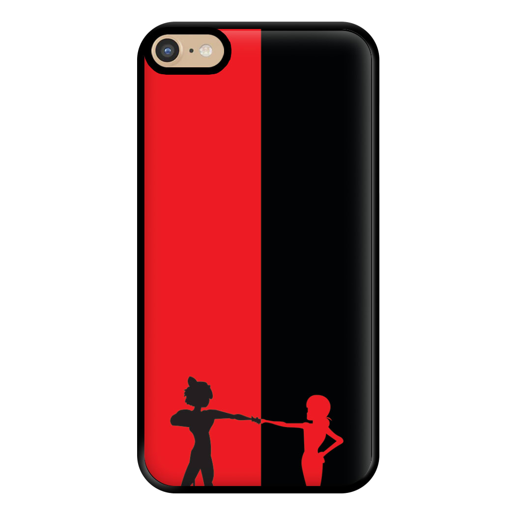 Red And Black Phone Case for iPhone 6 Plus / 7 Plus / 8 Plus