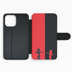 Red And Black Flip Phone Case