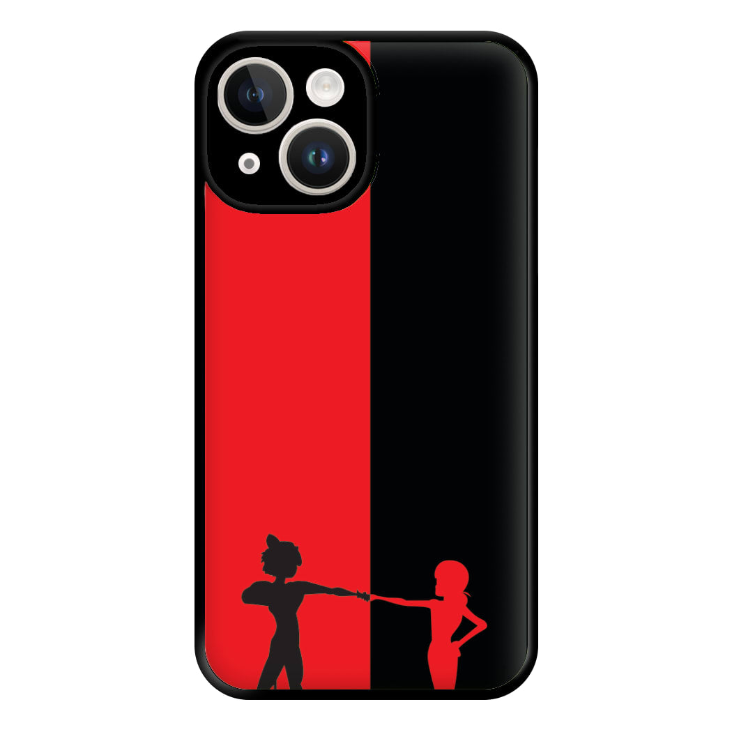 Red And Black Phone Case for iPhone 14