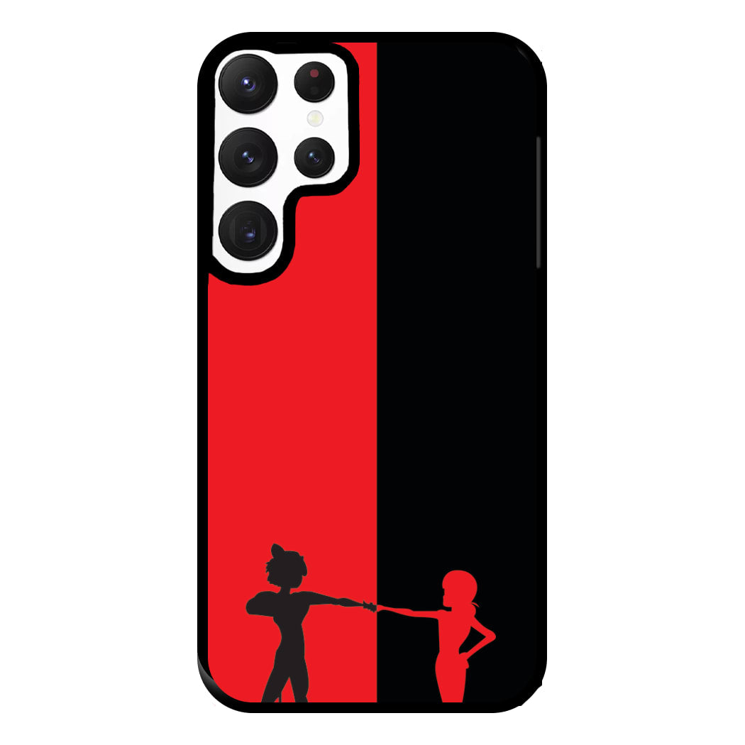 Red And Black Phone Case for Galaxy S22 Ultra