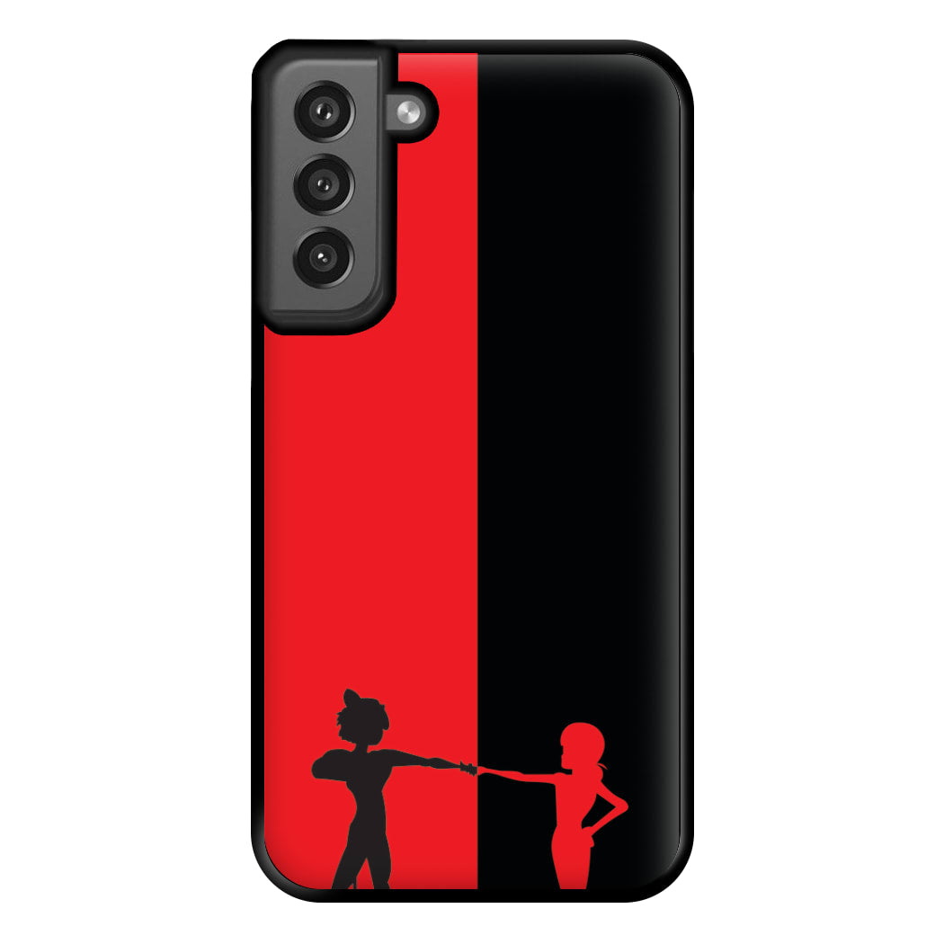 Red And Black Phone Case for Galaxy S21FE