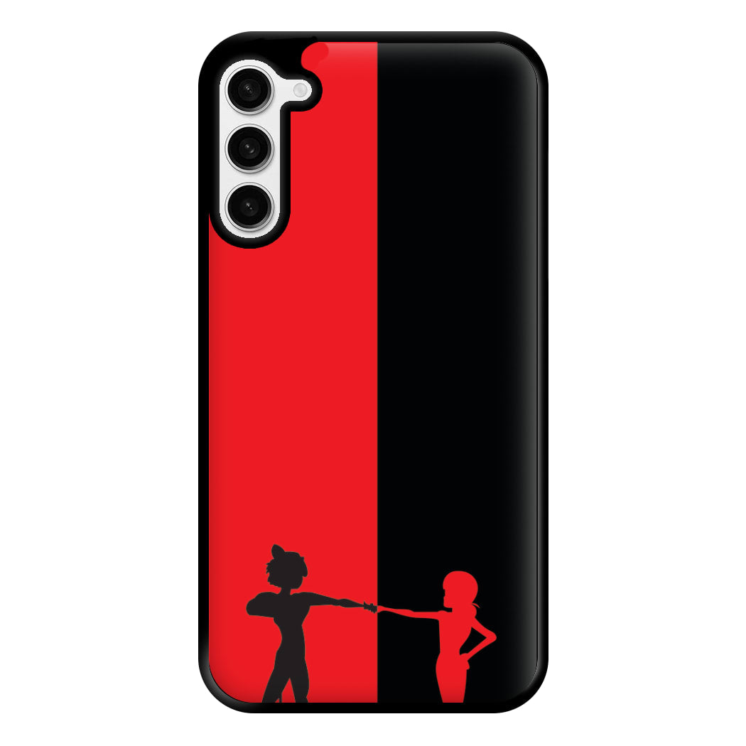 Red And Black Phone Case for Galaxy S23 Plus