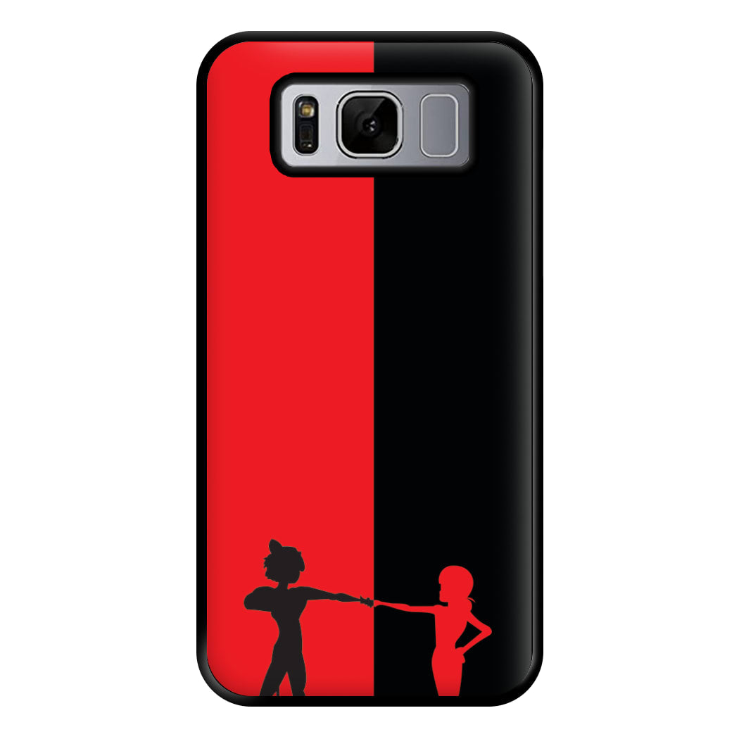 Red And Black Phone Case for Galaxy S8 Plus