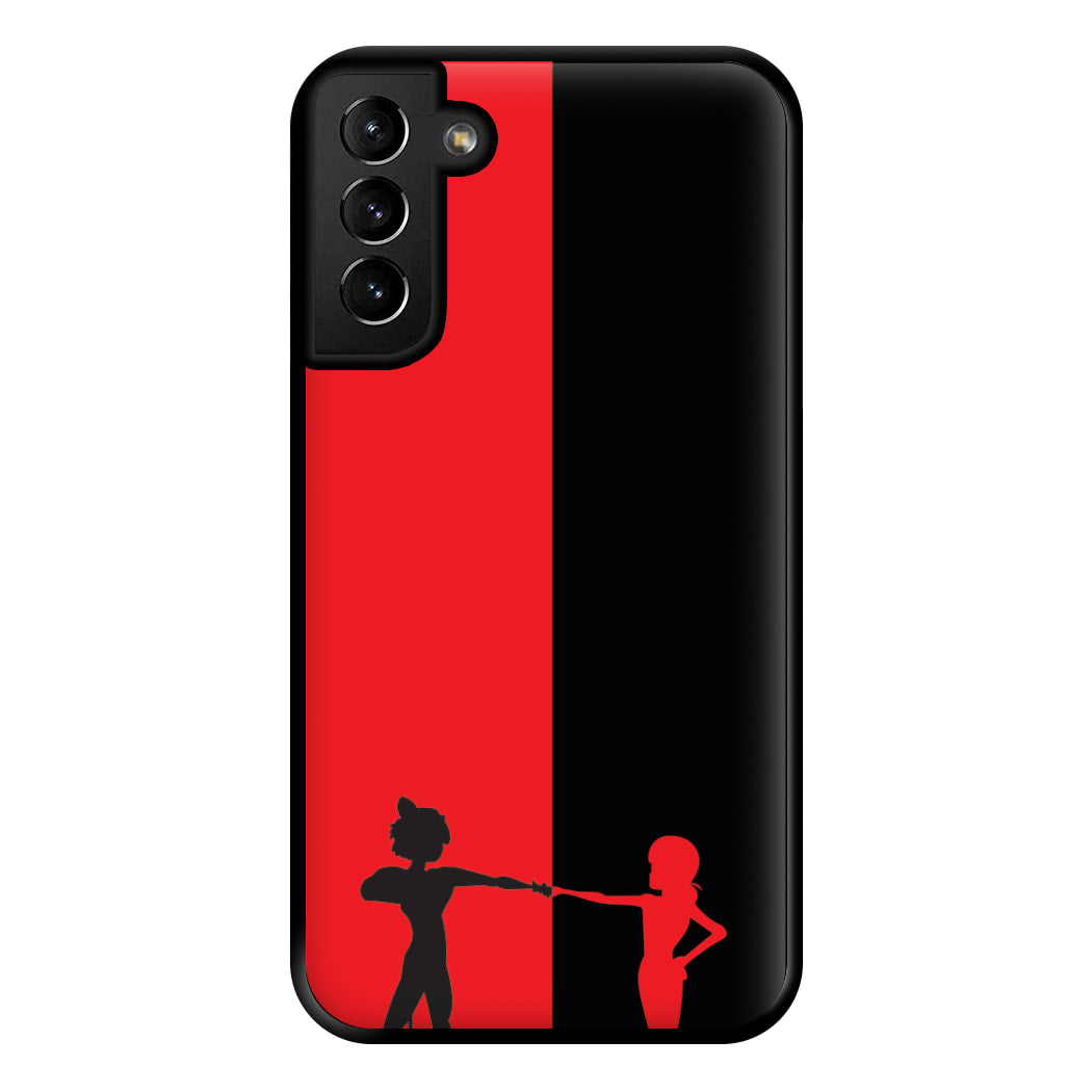 Red And Black Phone Case for Galaxy S21 Plus