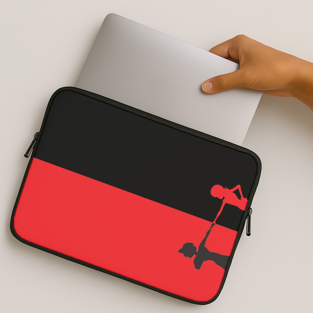 Red And Black MacBook Case