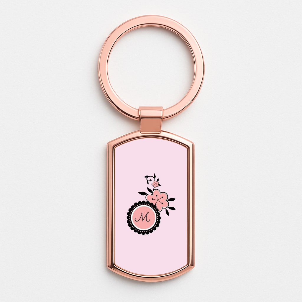 Marinette Rose Gold Keyring