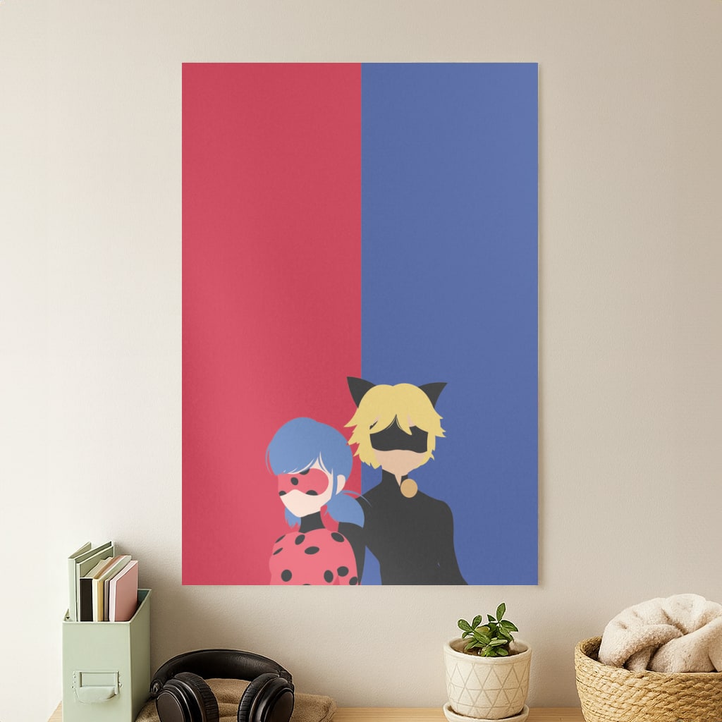 Red And Blue Poster